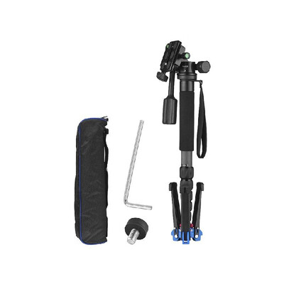 Andoer Portable Carbon Fiber 6-Section Monopod with 3 Way Camera Video Damping Head Unipod Holder Max Height 169cm 14" Screw Mou
Andoer Portable Carbon Fiber 6-Section Monopod with 3 Way Camera Video Damping Head Unipod Holder Max Height 169cm 14" Screw Mou