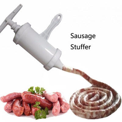Manual Stuffed Sausage Meat Machine Hand Operated Food Maker Funnel Nozzle Sausage Stuffer