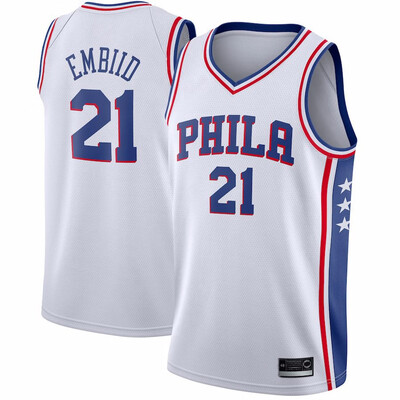 2019 New Mens Philadelphia 76ers 21 Joel Embiid Red White Gray Blue Basketball Jersey Size S-XXL
2019 New Mens Philadelphia 76ers 21 Joel Embiid Red White Gray Blue Basketball Jersey Size S-XXL