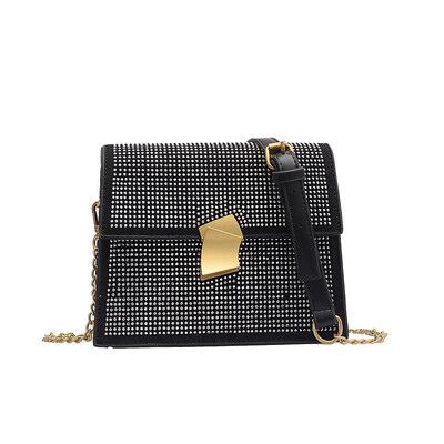 Chao Korean version of the wild Messenger bag chic chain shoulder fashion small square bag
Chao Korean version of the wild Messenger bag chic chain shoulder fashion small square bag
