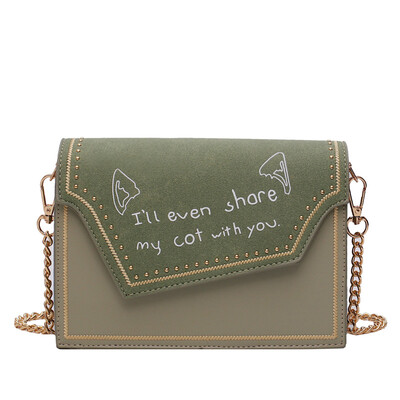 New lady small bag handbags new 2019 fashion Korean version of the Messenger bag female wild diamond studded shoulder chain bag
New lady small bag handbags new 2019 fashion Korean version of the Messenger bag female wild diamond studded shoulder chain bag
