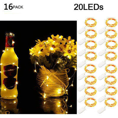 Gobestart 16Pcs 20LED Fairy Light Battery Starry String Copper Wire Decor Christmas Yellow
Gobestart 16Pcs 20LED Fairy Light Battery Starry String Copper Wire Decor Christmas Yellow