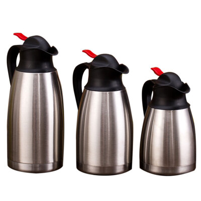 European Portable Cock Mouth Stainless Steel Thermos Water Coffee Tea Heat Preservation Bottle Restaurant Home