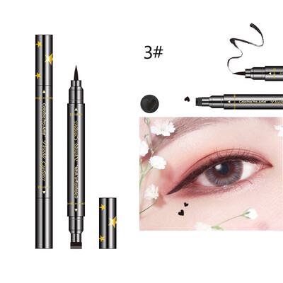 Double-Headed Tattoo Stamp Black Eyeliner with Liquid Eyeliner Makeup Tool HeartStarMoon Waterproof Smudge-proof Eyes Make kit
Double-Headed Tattoo Stamp Black Eyeliner with Liquid Eyeliner Makeup Tool HeartStarMoon Waterproof Smudge-proof Eyes Make kit