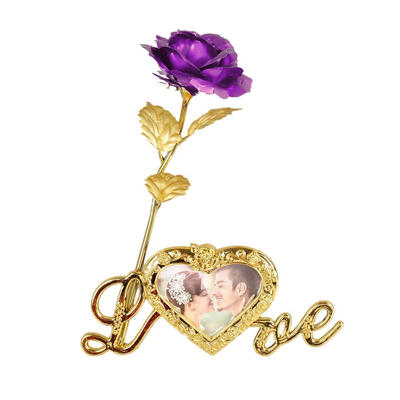 New Hot 24K Gold Plated Artificial Rose Flower With Photo Frame Base Unique Gifts For Valentines Day Thanksgiving Mothers Day
New Hot 24K Gold Plated Artificial Rose Flower With Photo Frame Base Unique Gifts For Valentines Day Thanksgiving Mothers Day