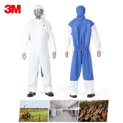 3M 4535 Protective Coverall Hooded Safety Clothing One-piece Hood Anti-liquid Splash Dust-proof Back Breathable for Industry Lab U
3M 4535 Protective Coverall Hooded Safety Clothing One-piece Hood Anti-liquid Splash Dust-proof Back Breathable for Industry Lab U