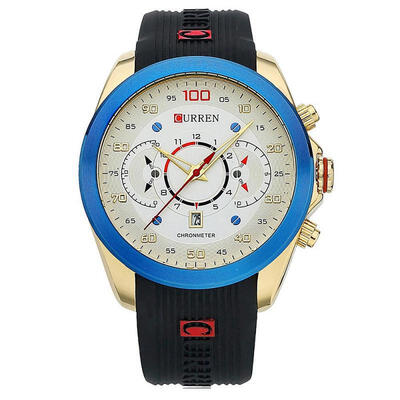 CURREN 8166 Casual Business Watch Calendar Quartz Wristwatch With Silicone Strap For Men
CURREN 8166 Casual Business Watch Calendar Quartz Wristwatch With Silicone Strap For Men