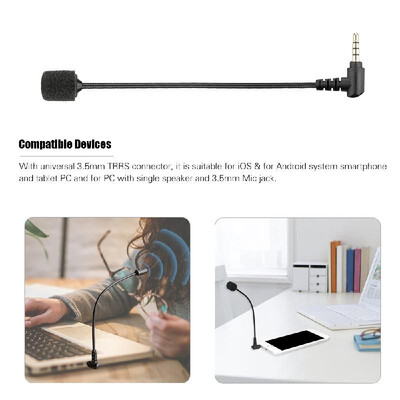 BOYA BY-UM4 Portable Omni-directional Condenser Microphone Mini Flexible Microphone with 35mm TRRS Connector for iOS Android iPho
BOYA BY-UM4 Portable Omni-directional Condenser Microphone Mini Flexible Microphone with 35mm TRRS Connector for iOS Android iPho