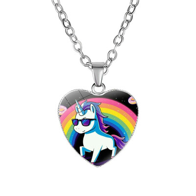 Unicorn Necklace Pegasus Heart Shape Charm Alloy Pendant for Girls Women Birthday Party Gifts
Unicorn Necklace Pegasus Heart Shape Charm Alloy Pendant for Girls Women Birthday Party Gifts