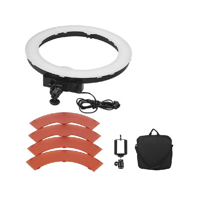 Andoer 36W LED Video Ring Light Photography Studio Fill-in Light 360pcs LED Beads 5500K Adjustable Brightness with Color Filters C
Andoer 36W LED Video Ring Light Photography Studio Fill-in Light 360pcs LED Beads 5500K Adjustable Brightness with Color Filters C