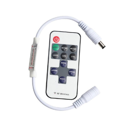 Mini Cordless RF Remote Control DC 5-24V Light-emitting Diode Dimmer Controller for Single Color Light 5050 2835
Mini Cordless RF Remote Control DC 5-24V Light-emitting Diode Dimmer Controller for Single Color Light 5050 2835