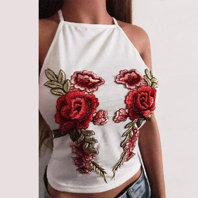 Women Camisole Top Floral Embroidery Sleeveless Adjustable Spaghetti Strap Sexy Tee Tank Top
Women Camisole Top Floral Embroidery Sleeveless Adjustable Spaghetti Strap Sexy Tee Tank Top