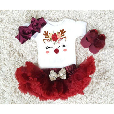 Christmas Baby Girl Romper Tops Tulle Tutu Skirt Dress Cotton Outfit Clothes Set
Christmas Baby Girl Romper Tops Tulle Tutu Skirt Dress Cotton Outfit Clothes Set