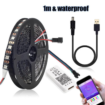 DC 5V 1m2m USB LEDs Strips Light Kit RGB 5050 Color Changing Rope Lights BT APP Control Individually Addressable
DC 5V 1m2m USB LEDs Strips Light Kit RGB 5050 Color Changing Rope Lights BT APP Control Individually Addressable