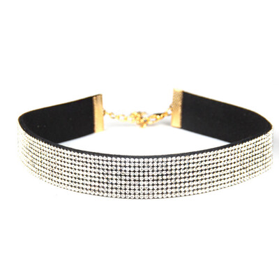 New Design Leather Choker Necklace 2cm Wide 9 Rows of Light Full Drill Necklace for Women Jewelry
New Design Leather Choker Necklace 2cm Wide 9 Rows of Light Full Drill Necklace for Women Jewelry