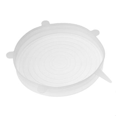 Heat Resistant Reusable Stretch Silicone Lids Food Wrap Bowl Pot Pan Cover