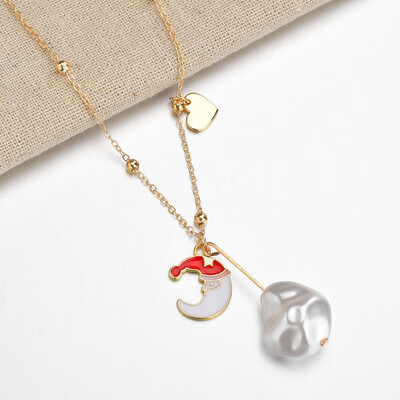Trendy Simulated Pearls Gold Necklace For Women Christmas Socks Snowman Santa Claus Pendant&Necklace Fashion Jewelry Gifts 2019
Trendy Simulated Pearls Gold Necklace For Women Christmas Socks Snowman Santa Claus Pendant&Necklace Fashion Jewelry Gifts 2019