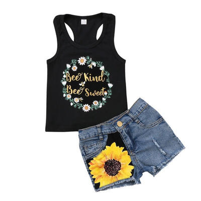 Kids Baby Girl Clothes Outfits Floral T-shirt Tops Denim Jeans Pants Shorts Set 
Kids Baby Girl Clothes Outfits Floral T-shirt Tops Denim Jeans Pants Shorts Set