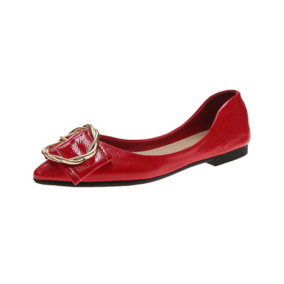 Pointed single-shoe womens summer Korean version of the temperament metal buckle flat-soled womens shoes soft-soled light-mouthe
Pointed single-shoe womens summer Korean version of the temperament metal buckle flat-soled womens shoes soft-soled light-mouthe