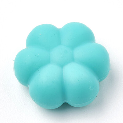 Food Grade Environmental Silicone Beads Chewing Beads For Teethers DIY Nursing Necklaces Making Flowerr Turquoise 14x13x6mm
Food Grade Environmental Silicone Beads Chewing Beads For Teethers DIY Nursing Necklaces Making Flowerr Turquoise 14x13x6mm