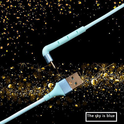 Practical USB Data Cable Portable Creative Anti-winding Charging Line With Elbow Bracket For Android-Type-C 1m
Practical USB Data Cable Portable Creative Anti-winding Charging Line With Elbow Bracket For Android-Type-C 1m