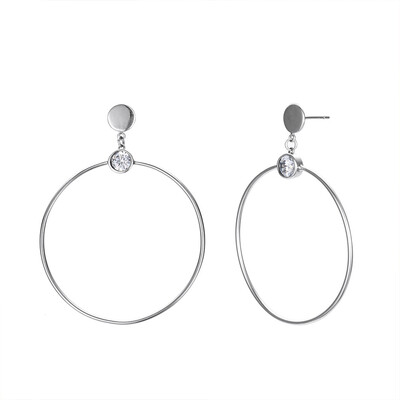 Europe&America retro personality fashion simple big circle earrings geometry 925 silver ladies round earrings
Europe&America retro personality fashion simple big circle earrings geometry 925 silver ladies round earrings