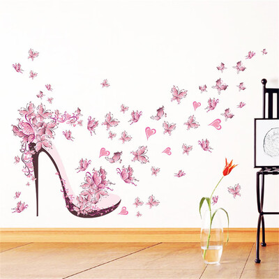 Pink Butterfly High Heels Wall Art Sticker Home Decoration Waterproof Removable Decals
Pink Butterfly High Heels Wall Art Sticker Home Decoration Waterproof Removable Decals