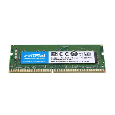Crucial 4GB Single DDR4 2400MTs PC4-19200 CL17 12V SODIMM 260-Pin Memory for Laptop Notebook CT4G4SFS824A
Crucial 4GB Single DDR4 2400MTs PC4-19200 CL17 12V SODIMM 260-Pin Memory for Laptop Notebook CT4G4SFS824A