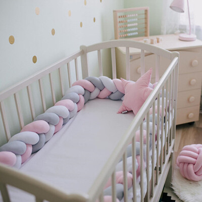 2M Baby Bumper Bed Braid Knot Pillow Cushion Bumper for Newborn Baby Crib Protector Cot Knotted Braid Weaving Bumper Room Decor
2M Baby Bumper Bed Braid Knot Pillow Cushion Bumper for Newborn Baby Crib Protector Cot Knotted Braid Weaving Bumper Room Decor