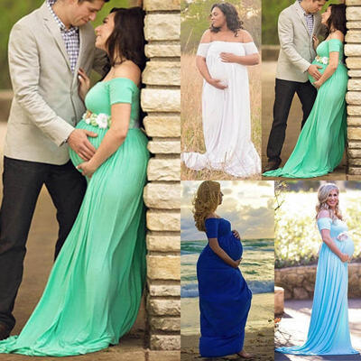 Maternity Off Shoulder Elegant Dresses Pregnancy Clothes Pregnant Women Photo Shoot Photography Props
Maternity Off Shoulder Elegant Dresses Pregnancy Clothes Pregnant Women Photo Shoot Photography Props