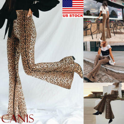 Womens Skinny Flare Leopard Print Bell Bottom Stretch High Waist Pants Trousers
Womens Skinny Flare Leopard Print Bell Bottom Stretch High Waist Pants Trousers