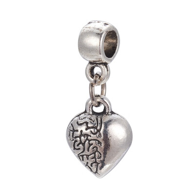 Alloy European Dngle Beads Large Hole Beads Heart Antique Silver 23mm Pendant 12x95x5mm Hole 4mm
Alloy European Dngle Beads Large Hole Beads Heart Antique Silver 23mm Pendant 12x95x5mm Hole 4mm
