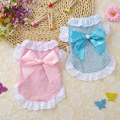Cat Clothes Dog Wedding Dress Cotton Lace Floral Dress Latge Bowknot Pet Dog Dress Summer Chihuahua Pug Yorkie Clothing Puppy
Cat Clothes Dog Wedding Dress Cotton Lace Floral Dress Latge Bowknot Pet Dog Dress Summer Chihuahua Pug Yorkie Clothing Puppy