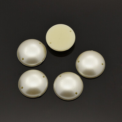 Sew on Taiwan Acrylic Imitation Pearl Two Holes Garment Accessories Half Round Beige 18x55mm Hole 07mm
Sew on Taiwan Acrylic Imitation Pearl Two Holes Garment Accessories Half Round Beige 18x55mm Hole 07mm