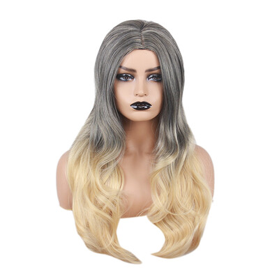 Gobestart Fashion Mix Colors Gradient Long Curly Synthetic Wig Full Wig Wavy Wig
Gobestart Fashion Mix Colors Gradient Long Curly Synthetic Wig Full Wig Wavy Wig