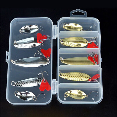 Boxed sequins 5 grids 10 packs Sinking Mini Wobbler Fishing Lure Artificial Hard Bait Trout Crankbait Trebles Hooks Fishing Tack
Boxed sequins 5 grids 10 packs Sinking Mini Wobbler Fishing Lure Artificial Hard Bait Trout Crankbait Trebles Hooks Fishing Tack