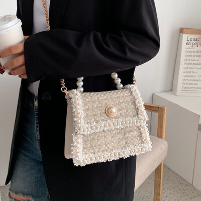 Small bag female 2019 autumn new wave Korean version of the wild Messenger bag chain fairy bag pearl bag small square bag
Small bag female 2019 autumn new wave Korean version of the wild Messenger bag chain fairy bag pearl bag small square bag