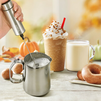 Milk FrotherHandheld Double Spring Whisk HeadElectric Milk Frother with Pedestal CleMilk Frother
Milk FrotherHandheld Double Spring Whisk HeadElectric Milk Frother with Pedestal CleMilk Frother