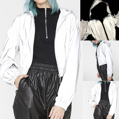 Toponeto Women Fashion Street Trendy Hat Zipper Reflective Long Sleeve Short Coat Tops
Toponeto Women Fashion Street Trendy Hat Zipper Reflective Long Sleeve Short Coat Tops