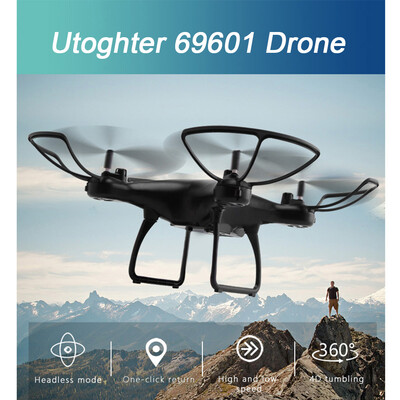 Utoghter 69601 24G 6-Axis Gyro Altitude Hold Drone 3D Flip Headless RC Quadcopter 
Utoghter 69601 24G 6-Axis Gyro Altitude Hold Drone 3D Flip Headless RC Quadcopter