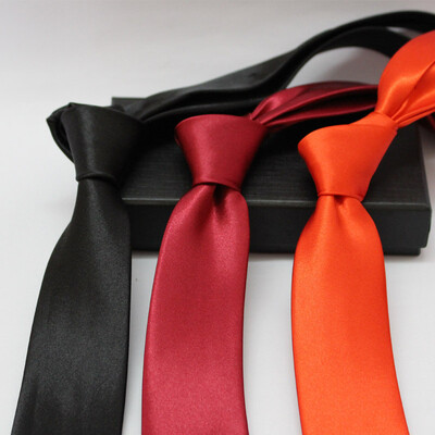 Spot big&medium students small tie men&women Korean version of the narrow collar 5cm casual black solid color graduation Shenzhen custom tie
Spot big&medium students small tie men&women Korean version of the narrow collar 5cm casual black solid color graduation Shenzhen custom tie