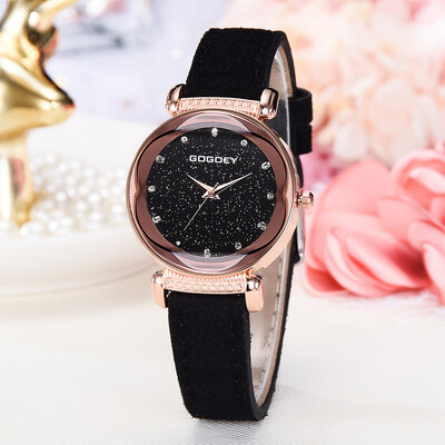 RM Fashion Simple Without Numeral Scale Starry Dial Dial Quartz Female Watch