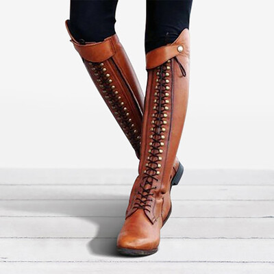 Rose Womens Western Platform Cowboy Lace-Up Round Toe Over The Knee High knight Boots
Rose Womens Western Platform Cowboy Lace-Up Round Toe Over The Knee High knight Boots