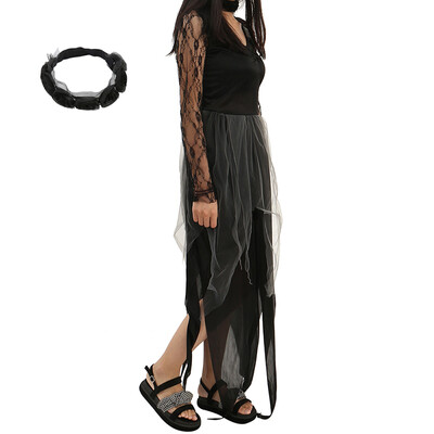 Halloween Graveyard Bride Corpse Ladies Fancy Dress Black Lace Dress Cosplay Party Ghost Costume
Halloween Graveyard Bride Corpse Ladies Fancy Dress Black Lace Dress Cosplay Party Ghost Costume
