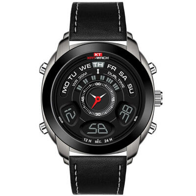 Mens Digital Watch Outdoor Waterproof Wristwatch With LED Back Light