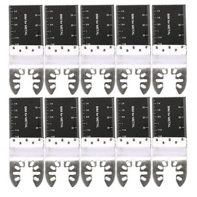 10 Bi-metal Oscillating Multi Tool Saw Blade for Fein Multimaster Dremel Makita Bosch
10 Bi-metal Oscillating Multi Tool Saw Blade for Fein Multimaster Dremel Makita Bosch