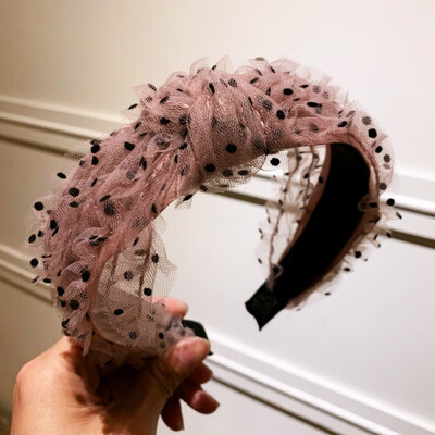 Lady Soft Knotted Dot Hairband Bow Hair Hoop Wedding Party Lace Mesh Fairy Headband For Women Hair Accessories
Lady Soft Knotted Dot Hairband Bow Hair Hoop Wedding Party Lace Mesh Fairy Headband For Women Hair Accessories