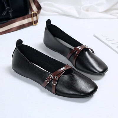 Bean Bean Shoes Womens Spring Retro Grandma Shoes Korean Version Baitao Softsole Single Shoes Womens Flat sole Pregnant Womens
Bean Bean Shoes Womens Spring Retro Grandma Shoes Korean Version Baitao Softsole Single Shoes Womens Flat sole Pregnant Womens