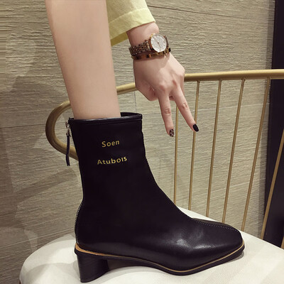 net red hundreds of boots England ulzzang England ulzzang rear zipper locomotive boot thick&short boots
net red hundreds of boots England ulzzang England ulzzang rear zipper locomotive boot thick&short boots