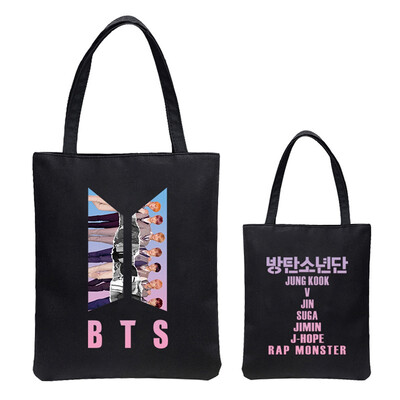 Bangtan Boys Jungkook Jimin V Suga Jin J-Hope RM Printed Handle Tote Bags Handbag Messenger Shopping Bag
Bangtan Boys Jungkook Jimin V Suga Jin J-Hope RM Printed Handle Tote Bags Handbag Messenger Shopping Bag